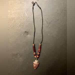 Necklace with Flint Roughly 16 inches